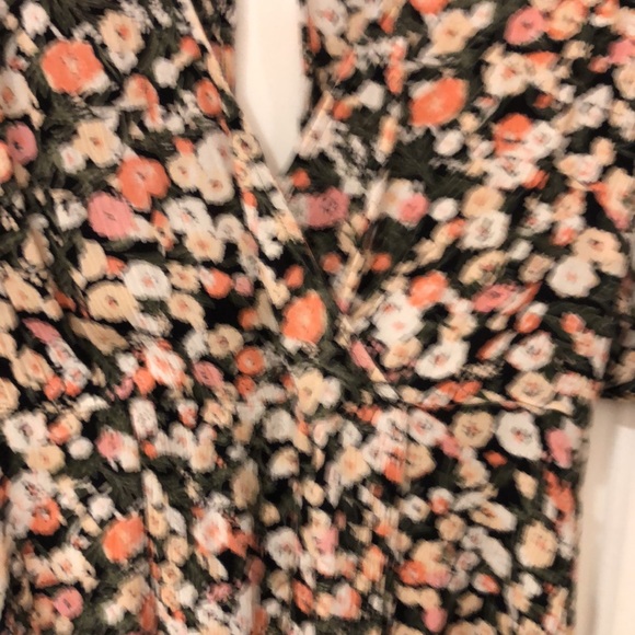 Billabong Black Floral Kimono Dress - Picture 4 of 7